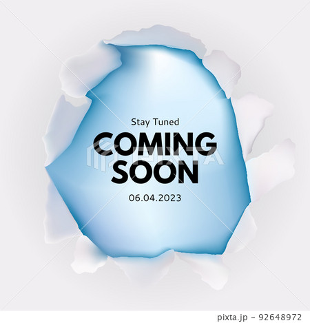 Coming Soon Abstract Poster. Vector Illustration 92648972
