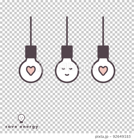 燈泡圖標集，可用於在不需要時要求關閉 92649183