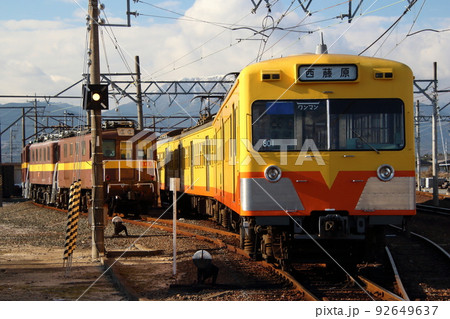 三岐鉄道三岐線：保々車両区にて 92649637