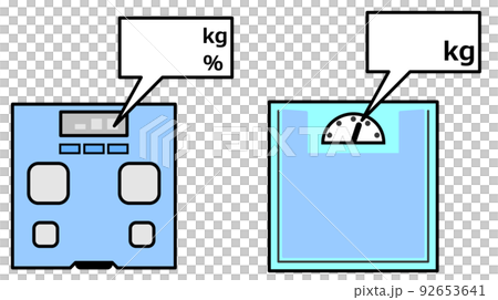 体重で健康管理をするヘルスメーター測定器 92653641