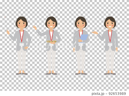 女性の先生ポーズ集 全身1 92653989