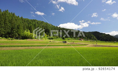 田園風景 滋賀県長浜市木之本町 田園風景 滋賀県長浜市木之本町 92654174
