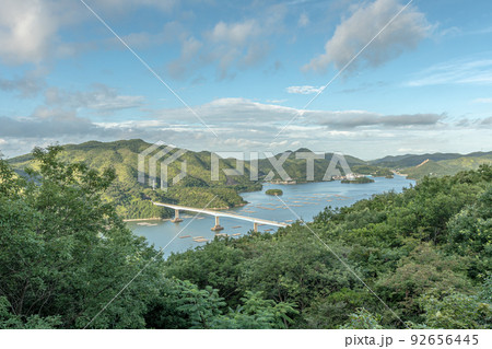 岡山県夕立受山展望台からの風景 岡山県夕立受山展望台からの風景 92656445