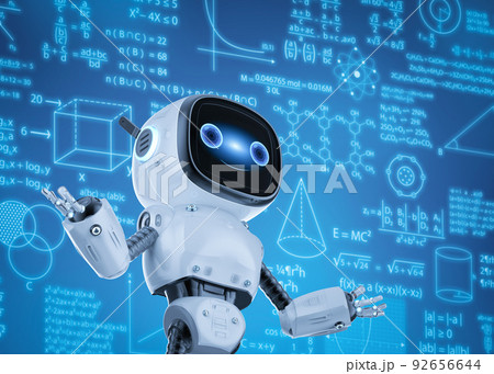Small robot learning with education graphic display 92656644