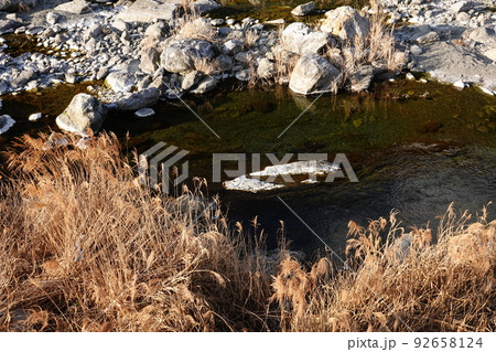 冬の清流鮎喰川 冬の清流鮎喰川 92658124