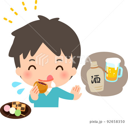 酒より甘いものが好きな男性、甘党 92658350