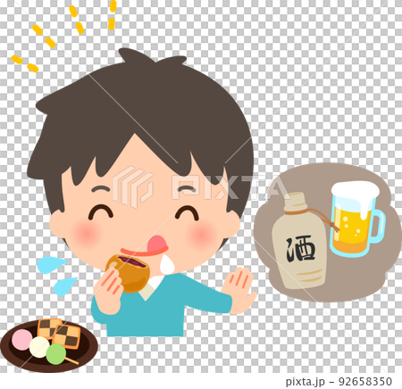 酒より甘いものが好きな男性、甘党 92658350