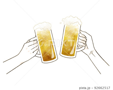 生ビールで乾杯 生ビールで乾杯 92662517