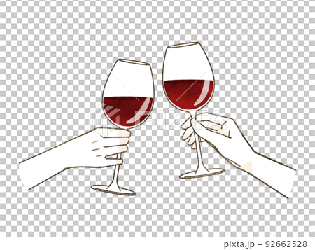 赤ワインで乾杯 92662528
