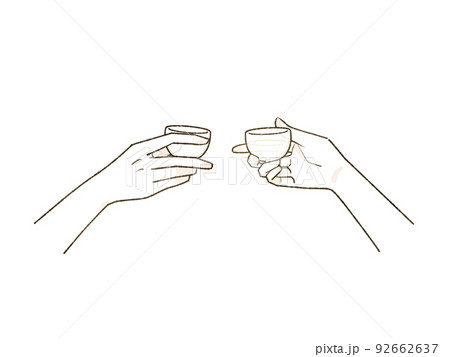 日本酒で乾杯 92662637