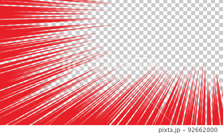 紅色濃度線的矢量圖解材料 紅色濃度線的矢量圖解材料 92662800
