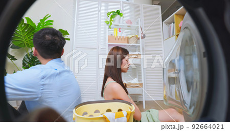 asian housewife angry about laundry asian housewife angry about laundry 92664021