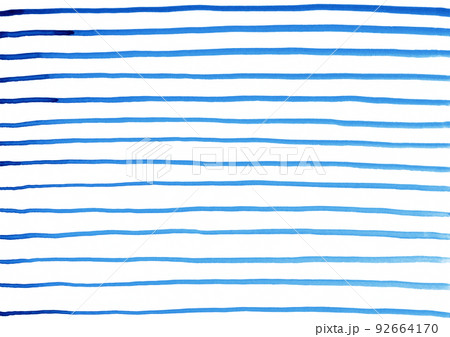 水彩のストライプな手描き背景 92664170