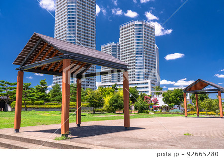 《東京都》二子玉川の街並み・タワーマンションの風景 92665280