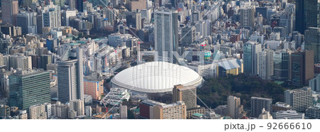 東京ドームの空撮写真（東京都文京区） 92666610