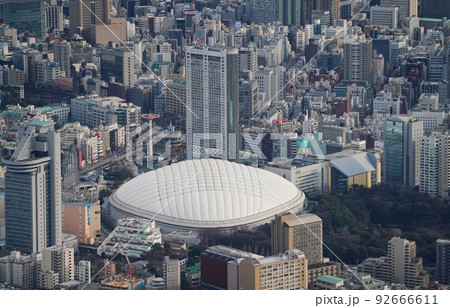 東京ドームの空撮写真（東京都文京区） 92666611