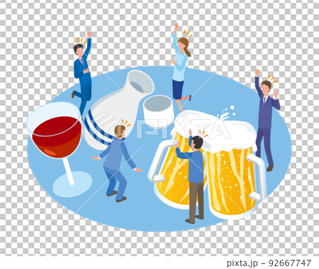 快樂飲酒的人 92667747