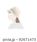 帽子　マスク　女性 92671473