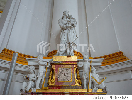 interiors of Wiblingen abbey, bavaria, germany 92673623