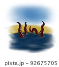 Kraken's lair. Bay, octopus, tentacles. 92675705