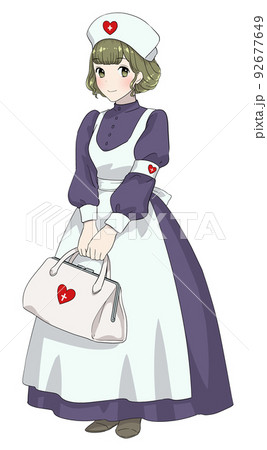 昔風の看護師 92677649