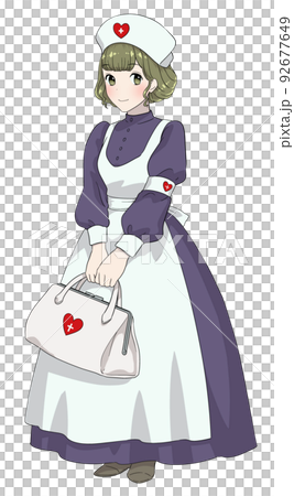 昔風の看護師 92677649