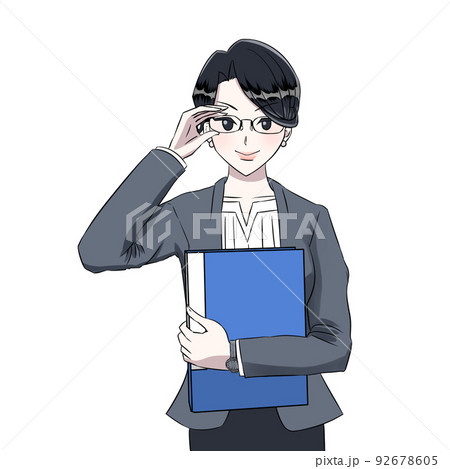 メガネをかけたビジネスウーマン 92678605