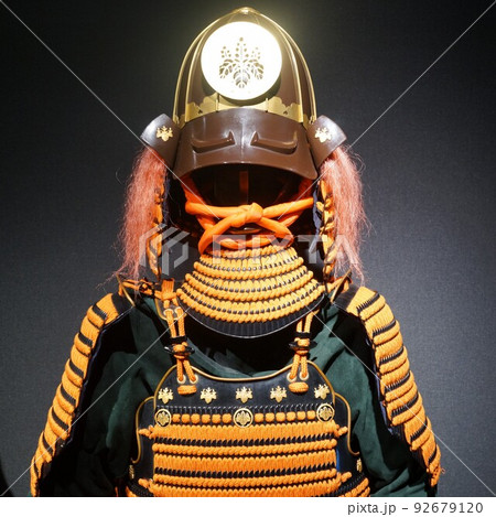 鎧兜 武者人形 素材 背景 鎧兜 武者人形 素材 背景 92679120