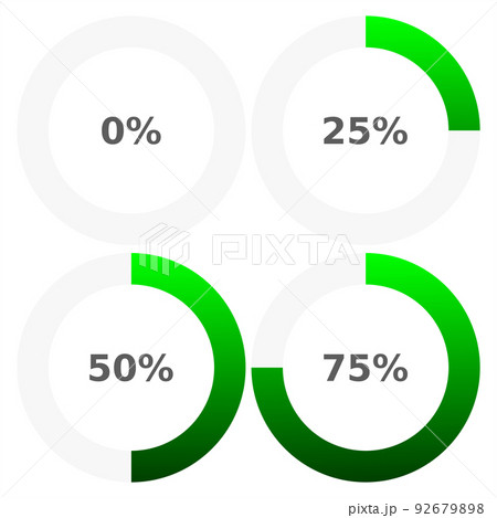 Abstract composition. Loading bar element icon. Creative web design download timer. Users completion indicator 92679898
