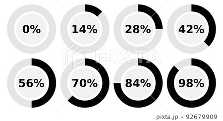 Abstract composition. Loading bar element icon. Creative web design download timer. Users completion indicator 92679909