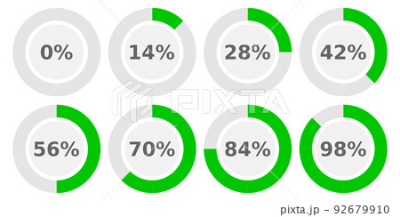 Abstract composition. Loading bar element icon. Creative web design download timer. Users completion indicator 92679910