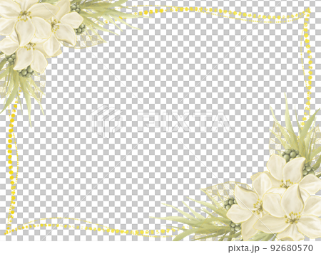 elegant white flower background illustration material 92680570