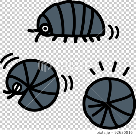 圓形藥丸虫字符 92680816