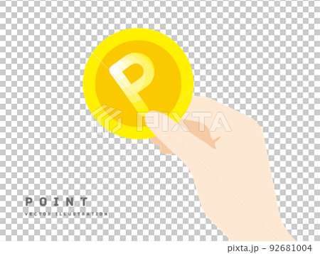 Point and hand illustration 92681004