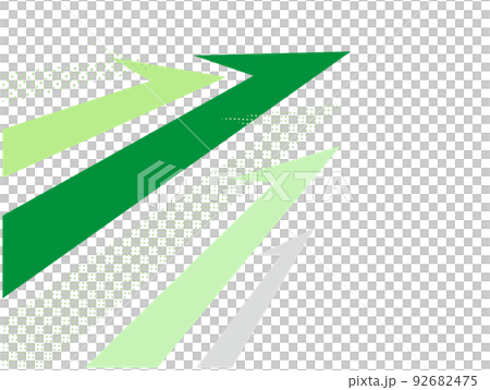 右向きに上昇する矢印の背景 グリーン 右向きに上昇する矢印の背景 グリーン 92682475