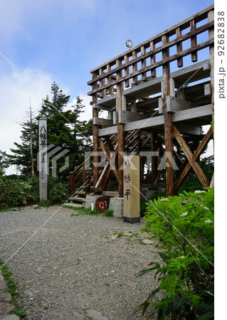 夏の八幡平はお花畑 頂上展望台 92682838