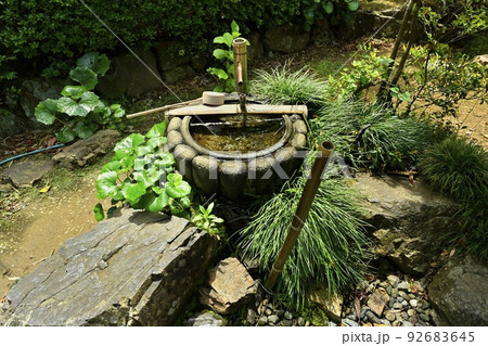 佐野市唐沢山城跡の西城跡の水琴窟 92683645
