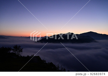 竹田城の雲海 竹田城の雲海 92683974