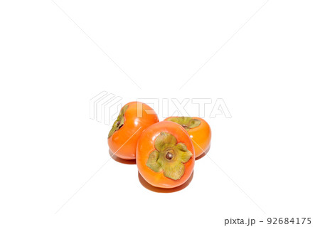 柿　かき　カキ　秋の味覚　秋の果物　果物　果実　柿の写真 92684175