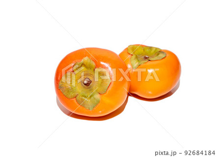 柿　かき　カキ　秋の味覚　秋の果物　果物　果実　柿の写真 92684184