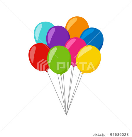 Balloon isolated on white background 92686028