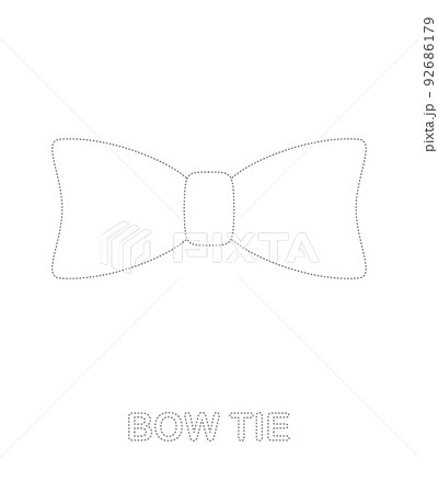 Bow Tie tracing worksheet for kids Bow Tie tracing worksheet for kids 92686179