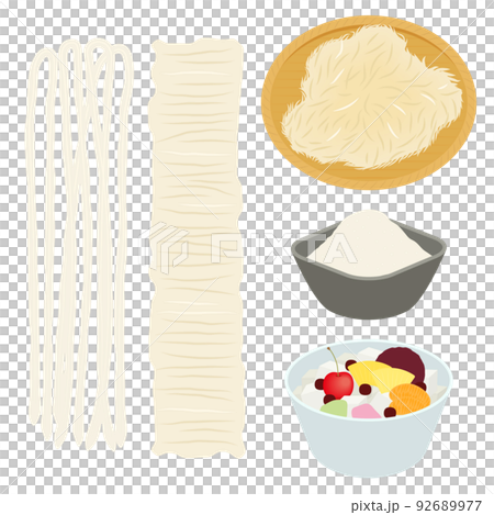 Agar illustration set 92689977