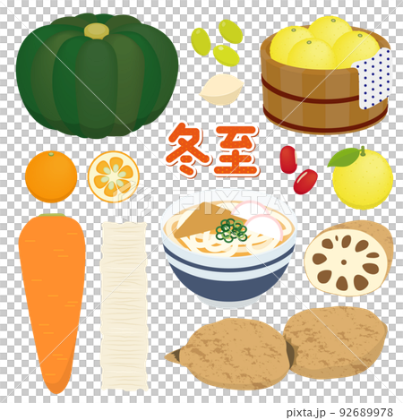 winter solstice illustration set 92689978