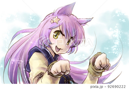 猫さんの威嚇 92690222