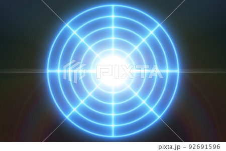 Abstract network background.Circle line blue light technology.Digital futuristic web background 92691596
