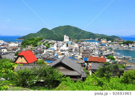 【広島県】晴天の鞆の浦の眺め 【広島県】晴天の鞆の浦の眺め 92691965