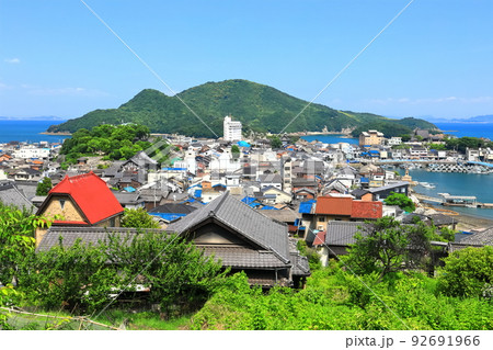 【広島県】晴天の鞆の浦の眺め 【広島県】晴天の鞆の浦の眺め 92691966