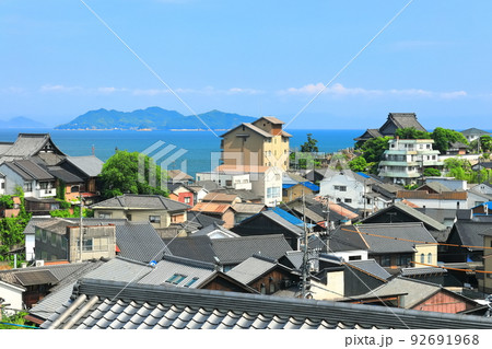【広島県】晴天の鞆の浦の眺め 【広島県】晴天の鞆の浦の眺め 92691968