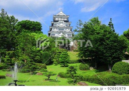【広島県】復興後の福山城天守閣 【広島県】復興後の福山城天守閣 92691979